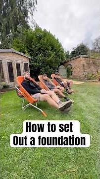 How to set out a foundation. #howto #constructionchannel #construction #diy #building #homeprojects