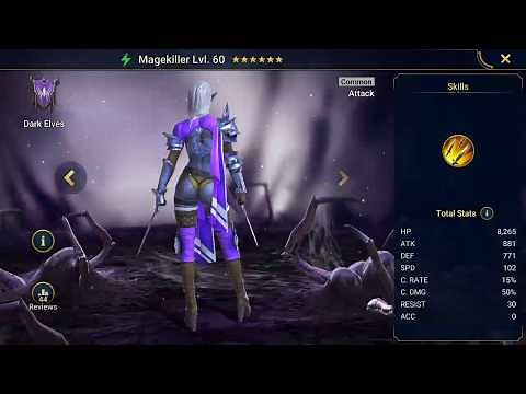 Raid: Shadow Legends - All Characters From The "Dark Elves" Faction
