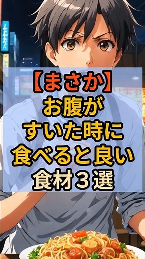 【まさか】お腹がすいた時に食べると良い食材３選 #健康 #雑学 #空腹 #間食 #健康習慣 #ダイエット