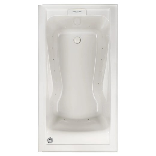 EverClean 60x32-Inch Integral Apron Deep Soak Bathtub with Right-Hand