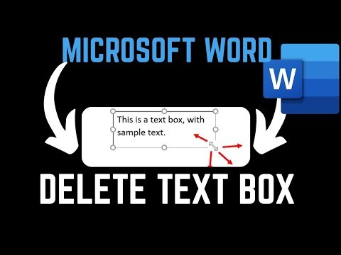 How To Delete Text Box In Word Document