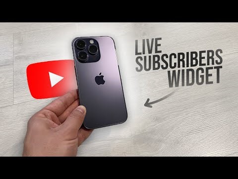 How to Add Youtube Subscriber Count Widget iPhone (tutorial)