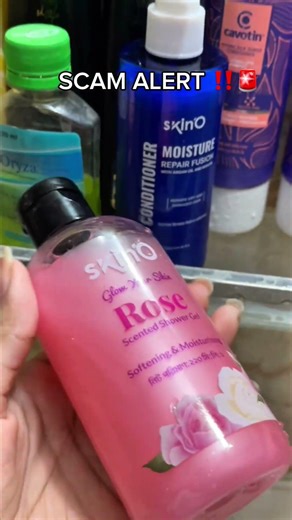 SKINO shower gel SCAM ALERT ‼️ #youtubeshorts #shorts #skino #skincare #review #unboxing