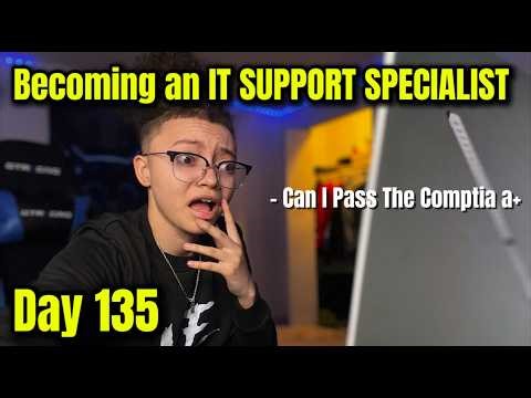 Becoming an IT Specialist – Day 135 | CompTIA A+ Studying & Real Troubleshooting