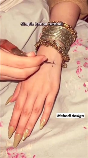 simple & aesthetic heena tutorial 😍🌸#mehndi #shorts