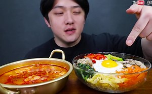 {含倒放+倍速}《深渊巨口》【UDT小哥】香油辣椒酱拌饭+海鲜嫩豆腐汤 大口吃真过瘾