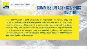 16 reactions · 5 comments | 9 quick fire questions about EFRIS are answered in this short video. Take a glimpse. #KakasaWithEFRIS | Uganda Revenue Authority (URA) | Facebook