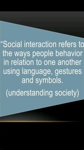 social interaction#sociologynotes#viralshort #educationalvideo