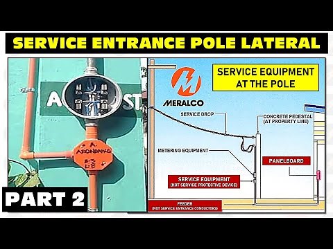 SERVICE ENTRANCE POLE LATERAL SERVICE EQUIPMENT METER POLE CONNECTION - EP 12.1 PART 2