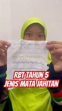 RBT TAHUN 5: Jenis Mata Jahitan #rekabentukteknologi #rbt #tahun5 #artikeljahitan