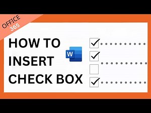 How to Add Clickable Checkboxes in Word