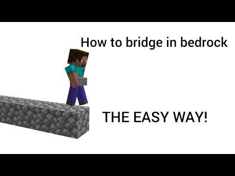 How to bridge in bedrock(THE EASY WAY!)