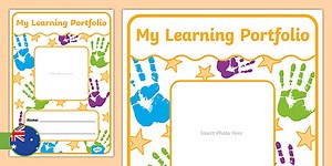 EYLF Editable Learning Portfolio Front Cover