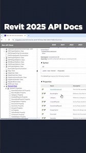 Revit API 2025 Documentation Online #shorts #revit #bim