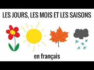 French calendar: days, months, seasons in French – vocabulary 14