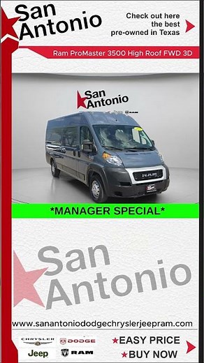 Pre-Owned 2021 Ram ProMaster 3500 High Roof FWD 3D Extended Cargo Van