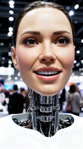 “This Hyper-Realistic Android Smiles Back — Mechanical Core Revealed”