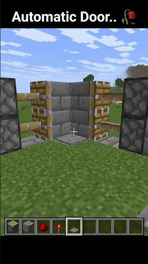 Simple Automatic Piston Gate 🔥 | Minecraft #mctutorial #shortsminecraft #minecrafttutorial