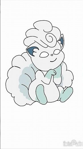 Quick Digital Art -Vulpix - Pokemon #pokemon #art #drawing #digitalart #ibispaint