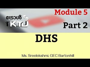 DHS Module 5 part 2 |S6 Civil |CE302