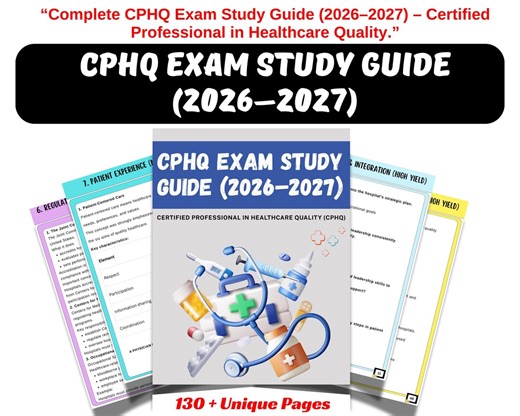 CPHQ Exam Study Guide (2026-2027) | Certified Healthcare Quality Prep (Digital Download) - Etsy Schweiz