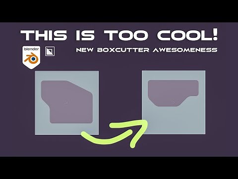 Blender tutorial - New Boxcutter NGON boolean feature is amazing!