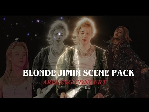 [4k]Blonde hair JIMIN scene pack for edits| clips | fancam| Arirang world tour|