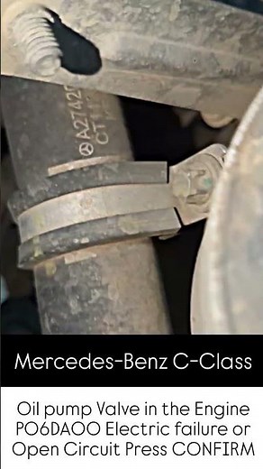 how to Mercedes Oil Pump Valve in The EngineP06DA00 Electric Failure or Open Circuit Press CONFIRM..