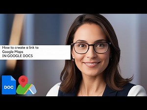 How to create a link to Google Maps in Google Docs