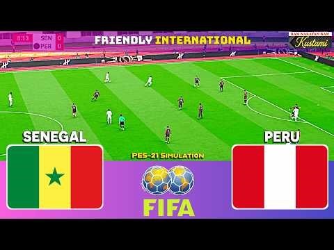 🔴Senegal vs Peru⚽International Friendly Clash⚽PES 2021 Simulation 🔥