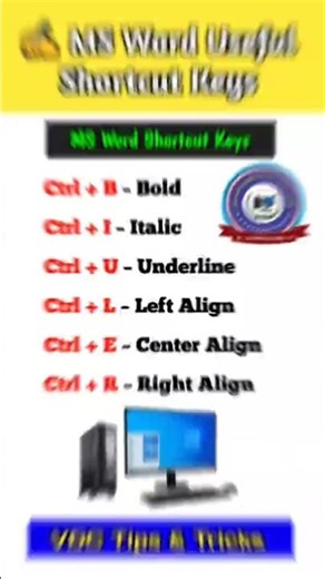 #shorts Ms Word Shortcut | Shortcut | Shortcut Key Ms Word #shortcutkeys #shortsfeed #youtubeshorts