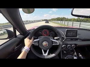 2019 Fiat 124 Spider Abarth Manual - POV Test Drive at Autobahn Country Club (Lead/follow)