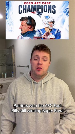 I bet a Patriots fan is shave my head if they won the division…. Bills still winning the Super Bowl though #buffalobills #patriots #billsmafia #afceast #nflplayoffs