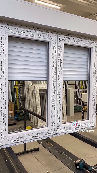 High-Quality PVC Windows with Electric Roller Shutters