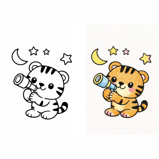 Tiger Coloring Pages for Kids, 30 Easy Animal Coloring Sheets, Toddler Preschool Printable PDF - Etsy