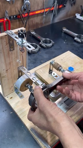 Shade Tree Mechanic on Instagram: "“383 Stroker rebuild Rod balance #383stroker #stroker #overhaul #rebuild #Car #Carrepair #automotiverepair #MechanicLifestyle Work has begun to repair the impact sound of a 383 stroker engine made by someone else."