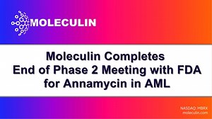 Moleculin today announced the completion of its End of Phase 2 (EOP2)...