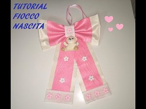 FIOCCO NASCITA FACILE SENZA CUCITURE!! TUTORIAL || BabyAli