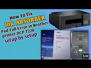 brother dcp t220 reset ink absorber pad full Error problem Solved
