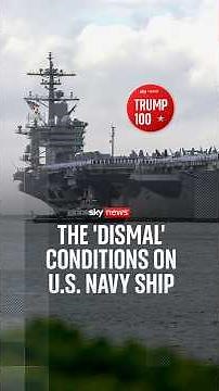 The 'dismal' conditions on US navy ship