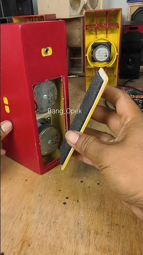 installing foam on a mini sound system