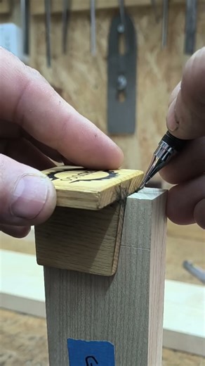 Parte 2 layout colas de milano 🤓🤓 #verdugoworks #woodworking #handtools