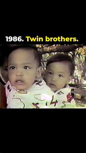 Twin brothers. First birthday. 1986.