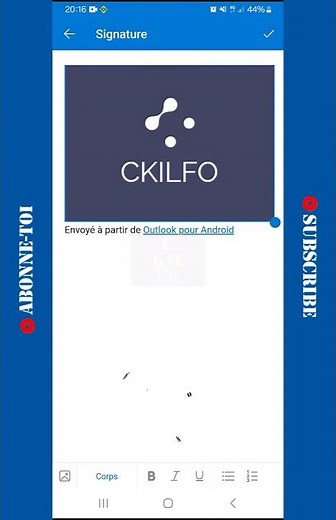 MS - créer une Signature Electronique Outlook