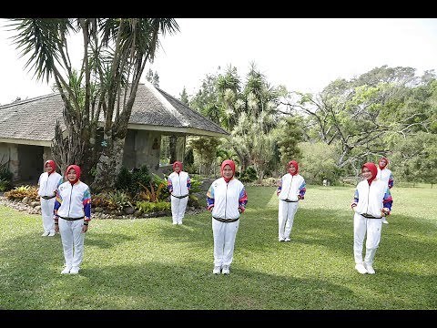 Senam "Meraih Bintang" Asian Games 2018 Istana Cipanas
