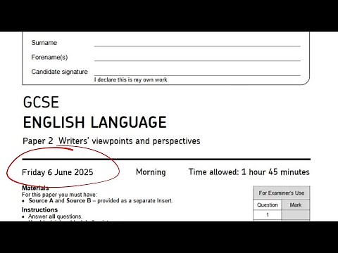 GCSE English Language 2025 Paper Plan For Grade 9 Must Watch Or You’re COOKED‼️