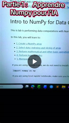 #python #numpy #machinelearning #programming #ia | GEORF HARCHEROLE MIGUIAMA BAMBA