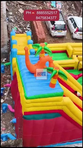 Giant Mickey Mouse Bouncer |Best Commercial Inflatable for Kids| Delhi🎈‪@wonderrides‬
