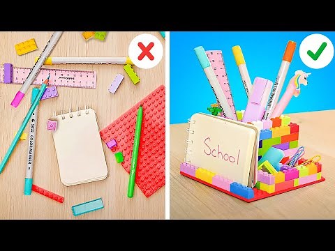 Top School Hacks & Crafts 🎒😍 Smart School Stationery Ideas