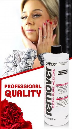 Onyx Professional: 100% Acetone Nail Polish Remover